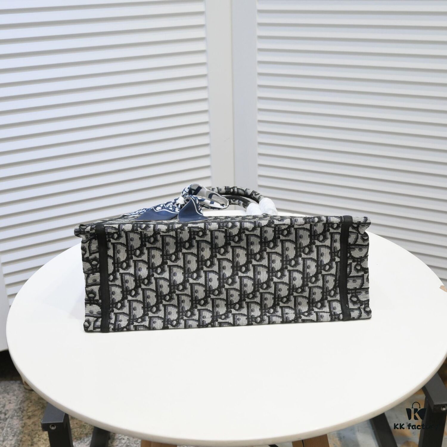 6930a58e6e68136f4d9ac17d Dior Small Shopping Bag with Silk Scarf, Bound Edges, New Arrival from Dior Counter, Limited Edition, Celebrity Style