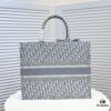 6930a5946e68136f4d9ac186 Large Size with Silk Scarf 🔥 Embroidered Edge Dior New Arrival Shopping Tote! Counter Synchronized Update! Limited Edition Worn by Celebrities! Extremely Stylish! Imported Fabric, High-End Quality! Seamlessly Matches Authentic Counter Version! Extra-Large Capacity, Ideal for Outings!