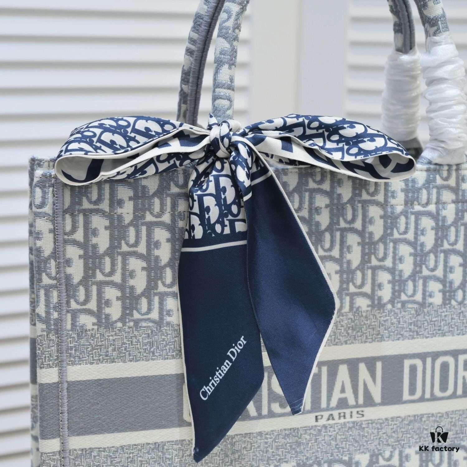 6930a59a6e68136f4d9ac192 Dior Small Shopping Bag with Silk Scarf, Bound Edges, New Arrival from Dior Counter, Limited Edition, Celebrity Style