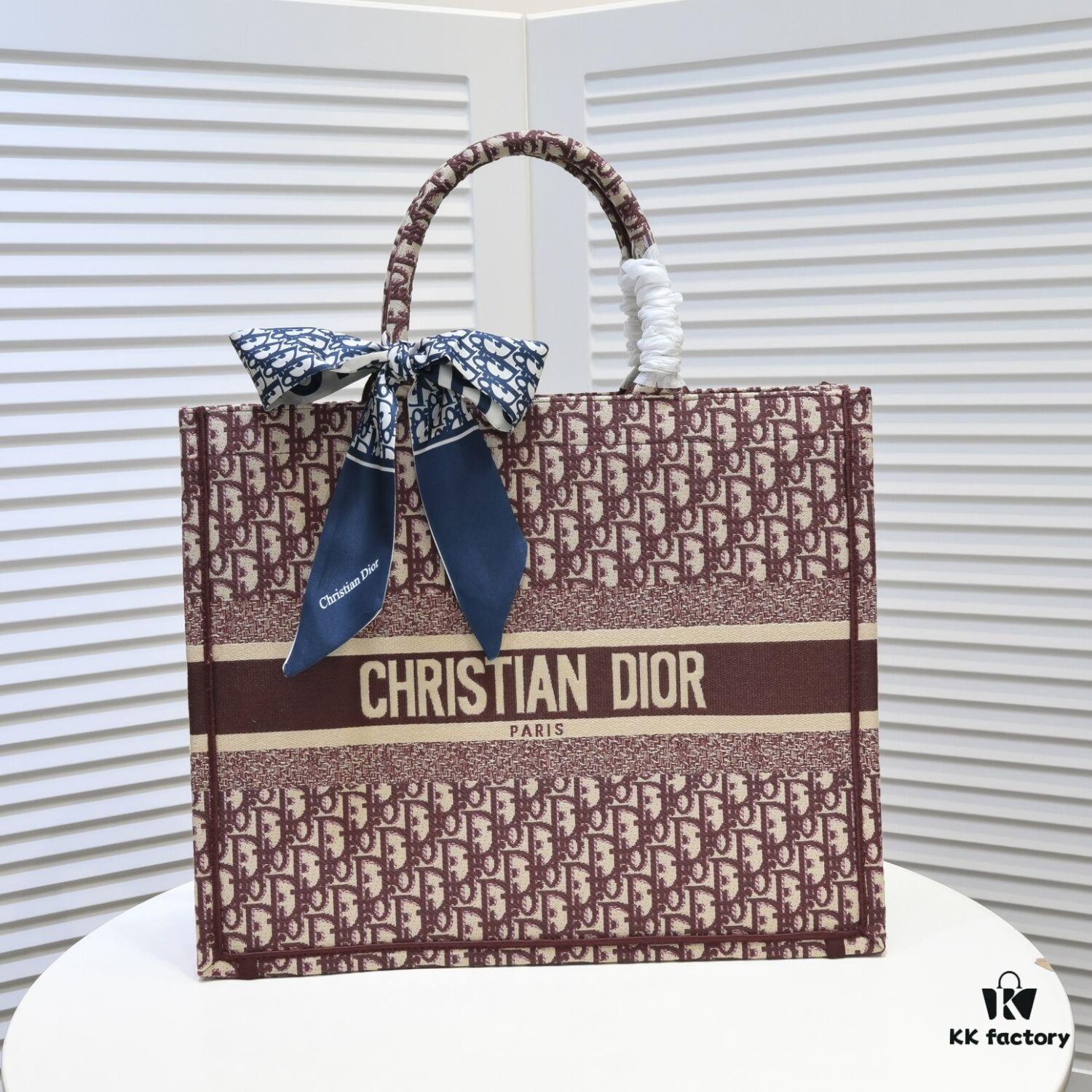 6930a59d6e68136f4d9ac194 Large Size Dior Embroidered Shopping Tote Bag with Silk Scarf, Limited Edition, Celebrity Style