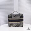 6930a5bb6e68136f4d9ac1cd Large DIOR Monogram Embroidery 2020 Hottest Makeup Bag - Extra Large Capacity for All Essentials, Perfect for Travel - 25 x 19.5 x 14 cm