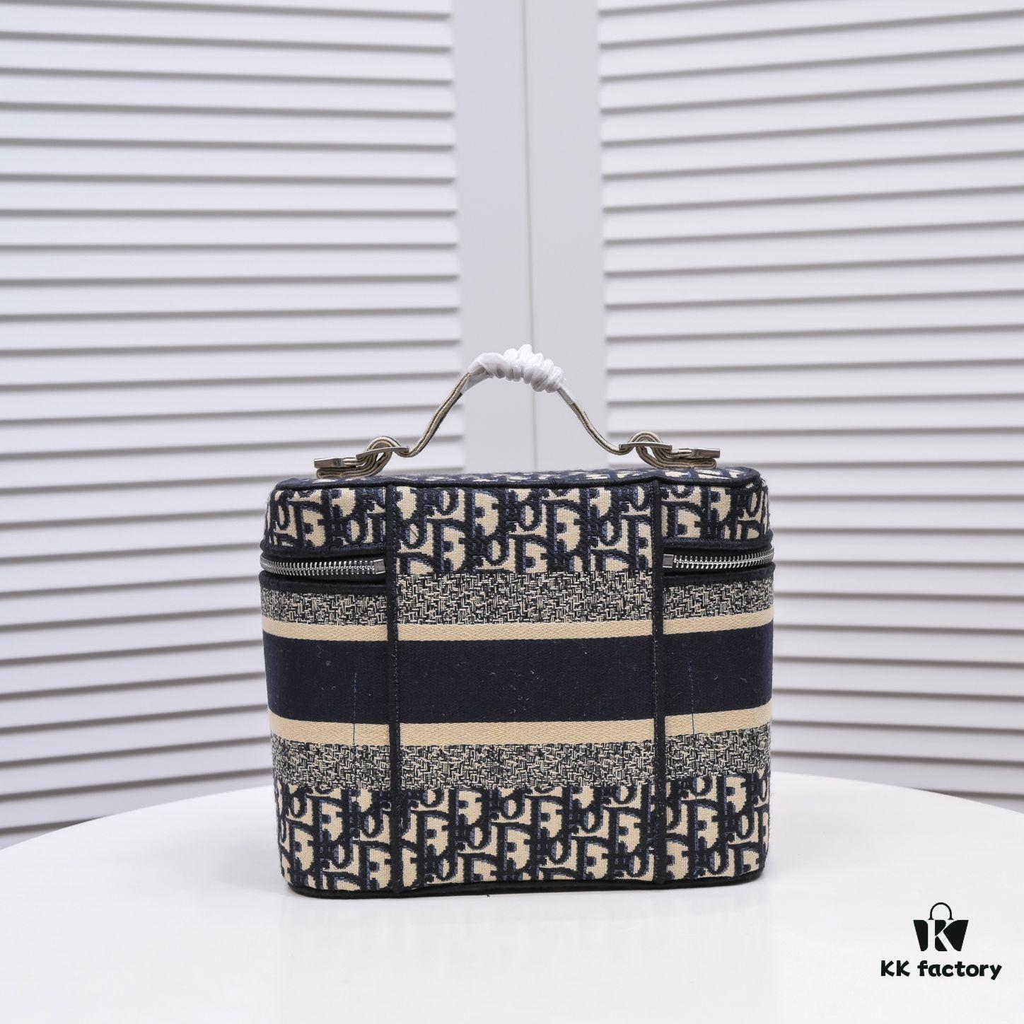 6930a5bb6e68136f4d9ac1cd Large DIOR Monogram Embroidery 2020 Hottest Makeup Bag - Extra Large Capacity for All Essentials, Perfect for Travel - 25 x 19.5 x 14 cm