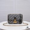 6930a5c36e68136f4d9ac1db DIOR OBLIQUE Flap Handheld Bag with Chain Detail