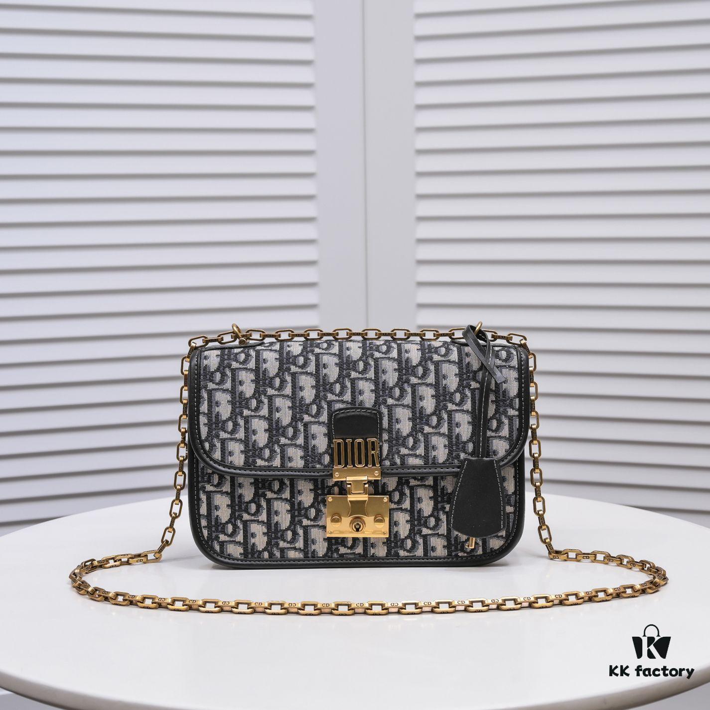 6930a5c36e68136f4d9ac1db DIOR OBLIQUE Flap Handheld Bag with Chain Detail