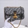 6930a5c66e68136f4d9ac1e1 DIOR OBLIQUE Flap Handheld Bag with Chain Detail