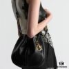Full Leather Blue Cloth Dior Nolita Handbag from the 2024 Autumn Ready-to-Wear Collection