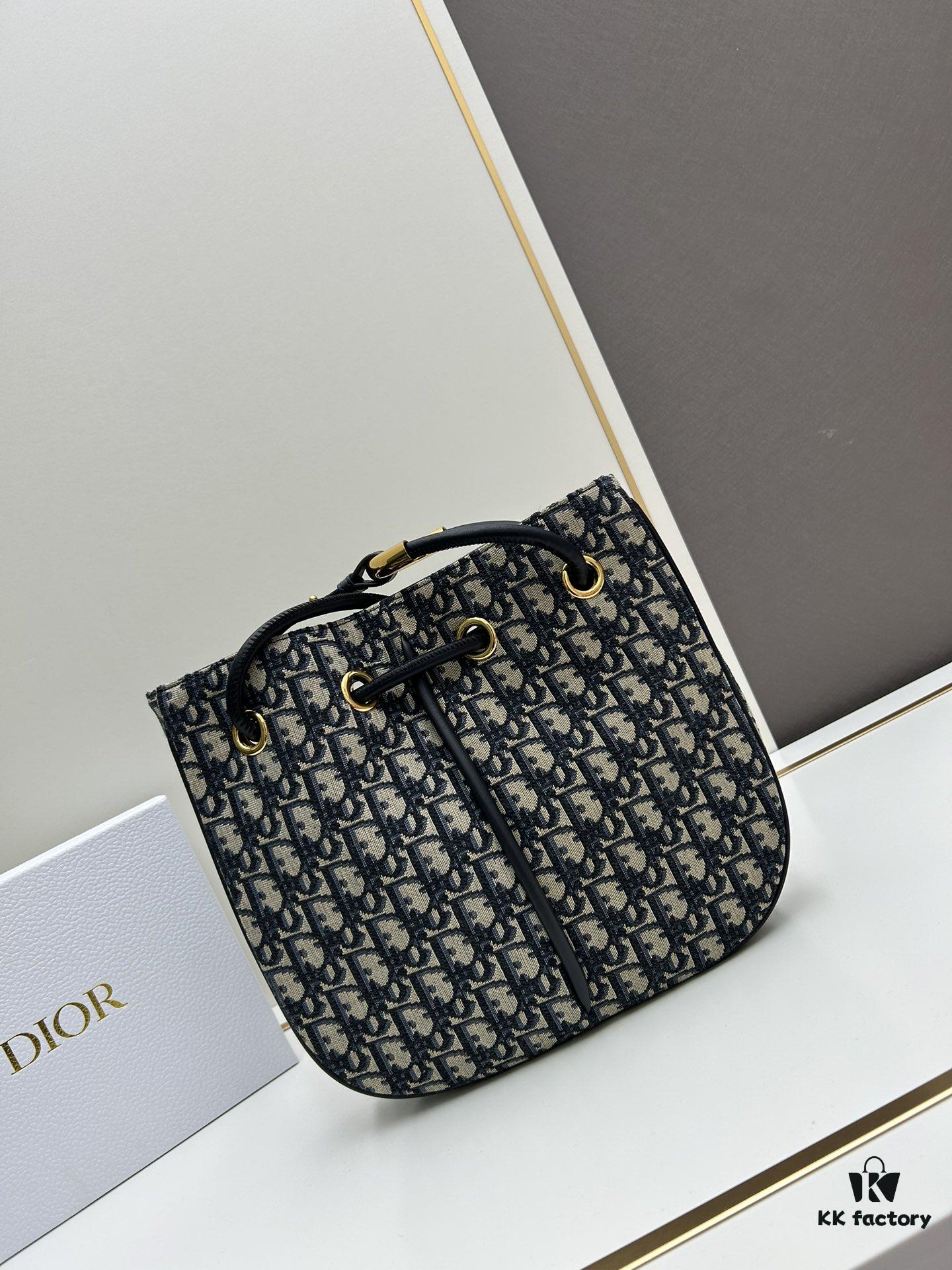 6930a6286e68136f4d9ac292 Full Leather Blue Cloth Dior Nolita Handbag from the 2024 Autumn Ready-to-Wear Collection