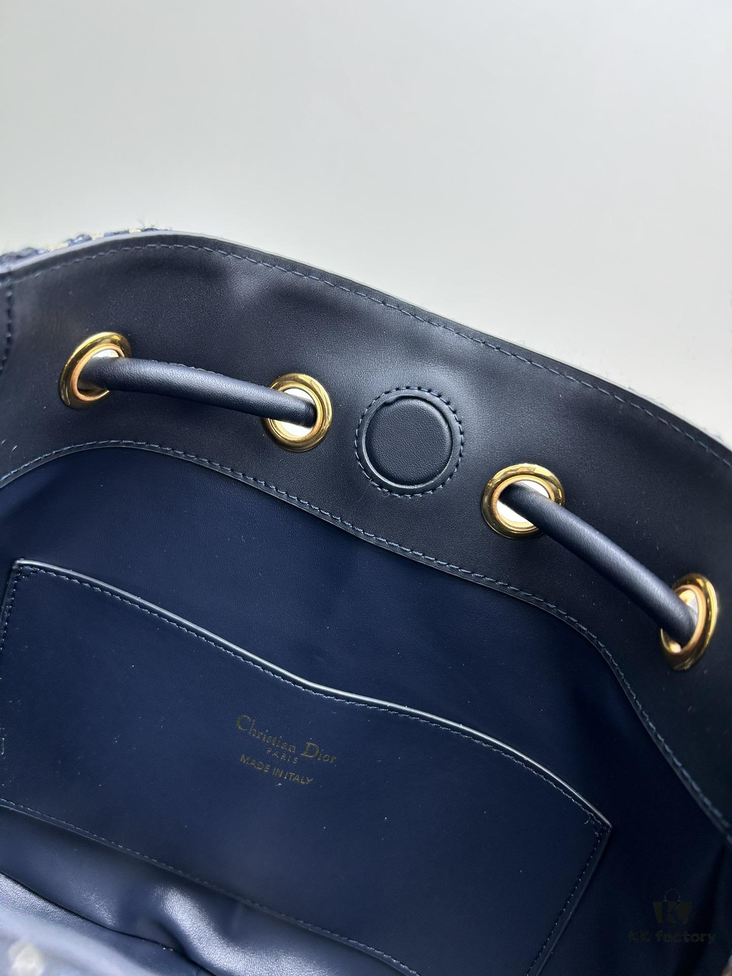 6930a62e6e68136f4d9ac29b Full Leather Blue Cloth Dior Nolita Handbag from the 2024 Autumn Ready-to-Wear Collection
