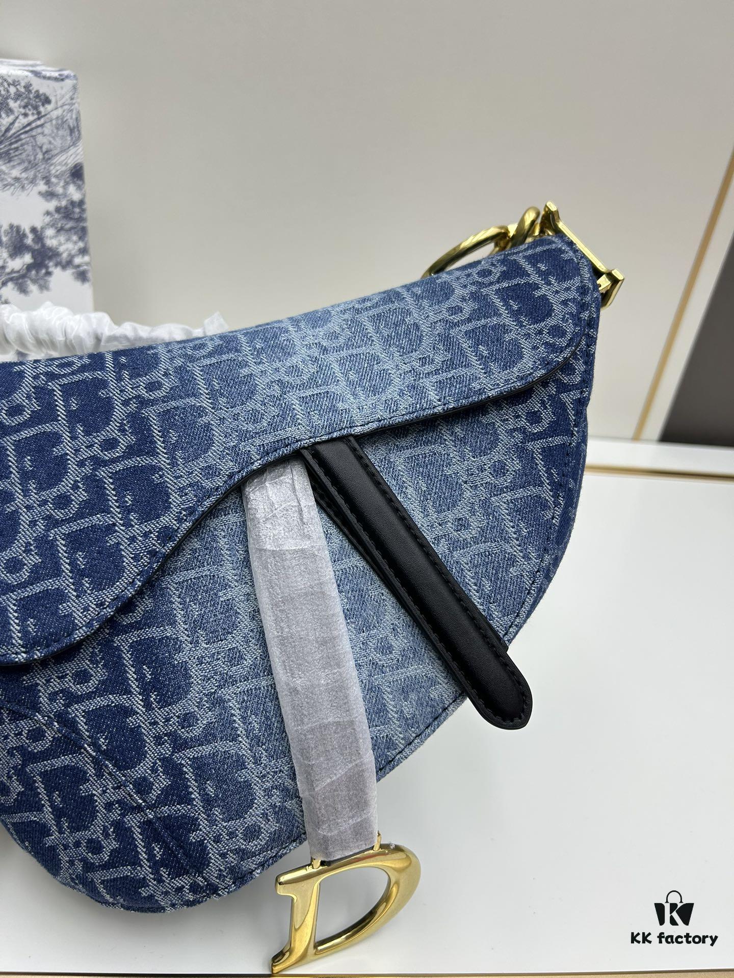 6930a6366e68136f4d9ac2aa Latest Denim Style, Hot Sale ️ ️ Large Size 【♥️Dior Saddle Monogram Thin Strap Palm Grain Series】【With Retail Box 🎁】