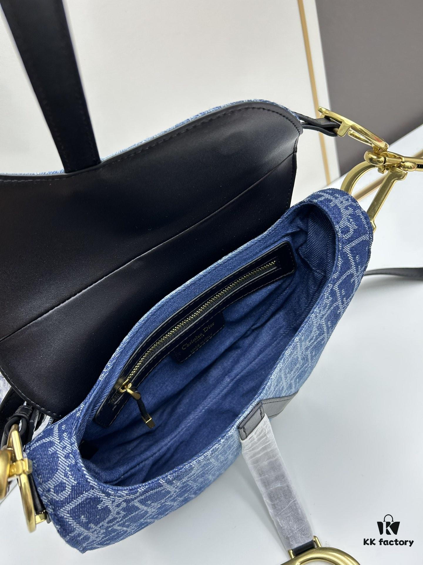 6930a6366e68136f4d9ac2ab Latest Denim Style, Hot Sale ️ ️ Large Size 【♥️Dior Saddle Monogram Thin Strap Palm Grain Series】【With Retail Box 🎁】
