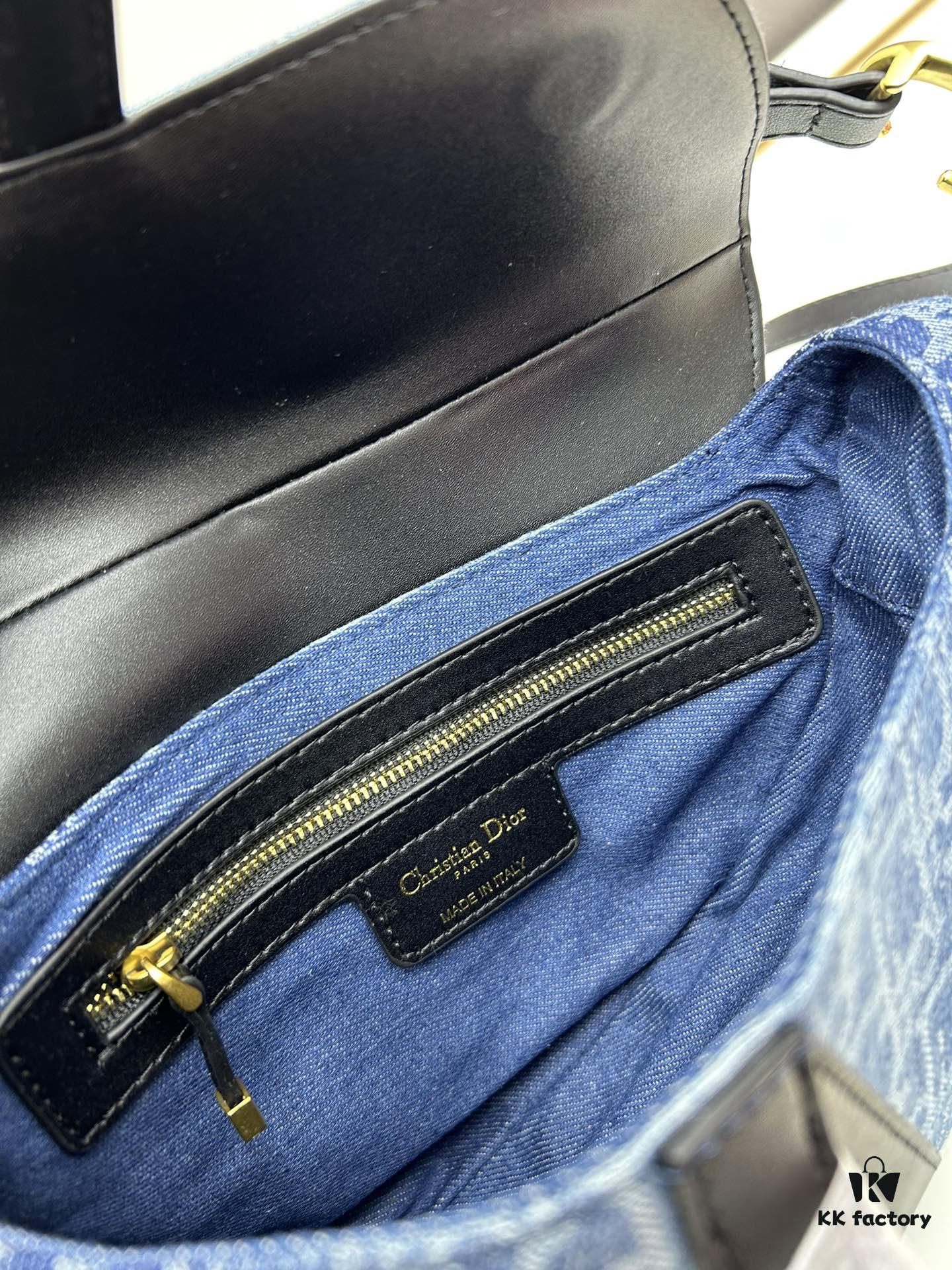 6930a6376e68136f4d9ac2ad Latest Denim Style, Hot Sale ️ ️ Large Size 【♥️Dior Saddle Monogram Thin Strap Palm Grain Series】【With Retail Box 🎁】