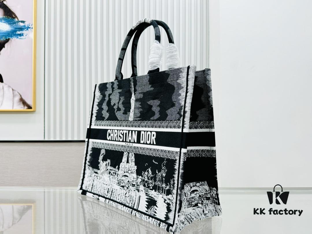 6930a63f6e68136f4d9ac2b9 Oversized Original Order Thick Yarn Fabric Dior Book Tote