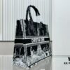6930a63f6e68136f4d9ac2ba Oversized Original Order Thick Yarn Fabric Dior Book Tote
