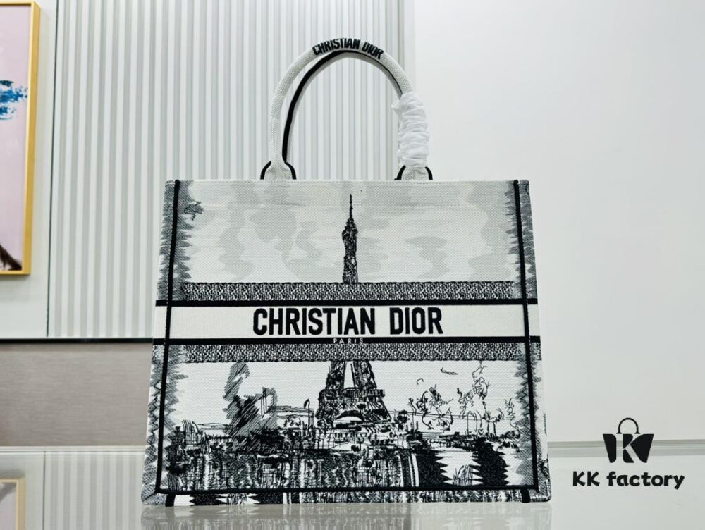 6930a6496e68136f4d9ac2cc Thick Stitching, Heavy Fabric Original Order Large Size Di0r Book Tote