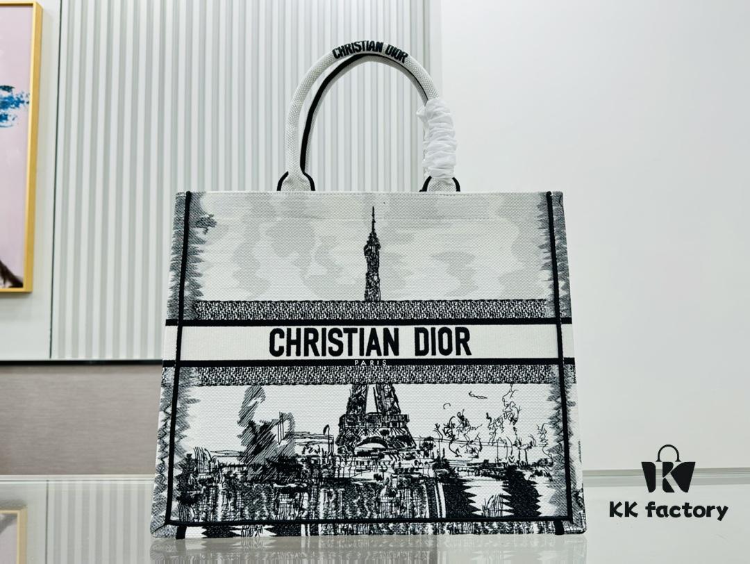 6930a6496e68136f4d9ac2cc Thick Stitching, Heavy Fabric Original Order Large Size Di0r Book Tote