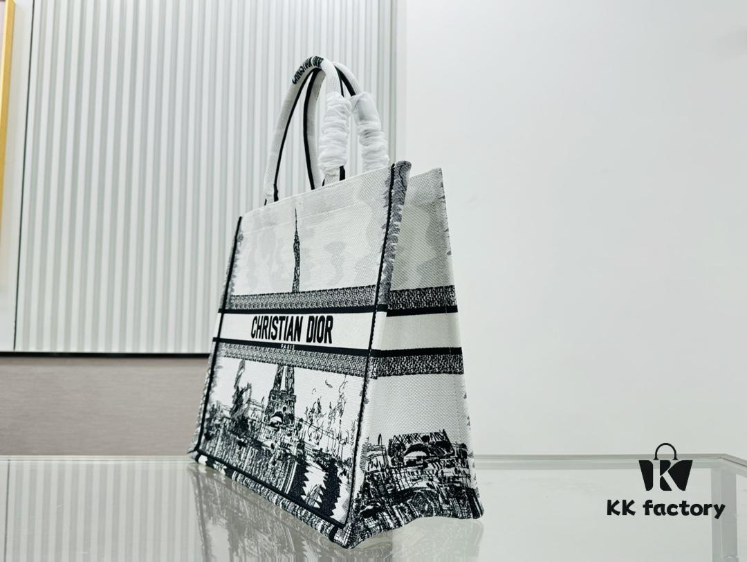 6930a6496e68136f4d9ac2ce Thick Stitching, Heavy Fabric Original Order Large Size Di0r Book Tote
