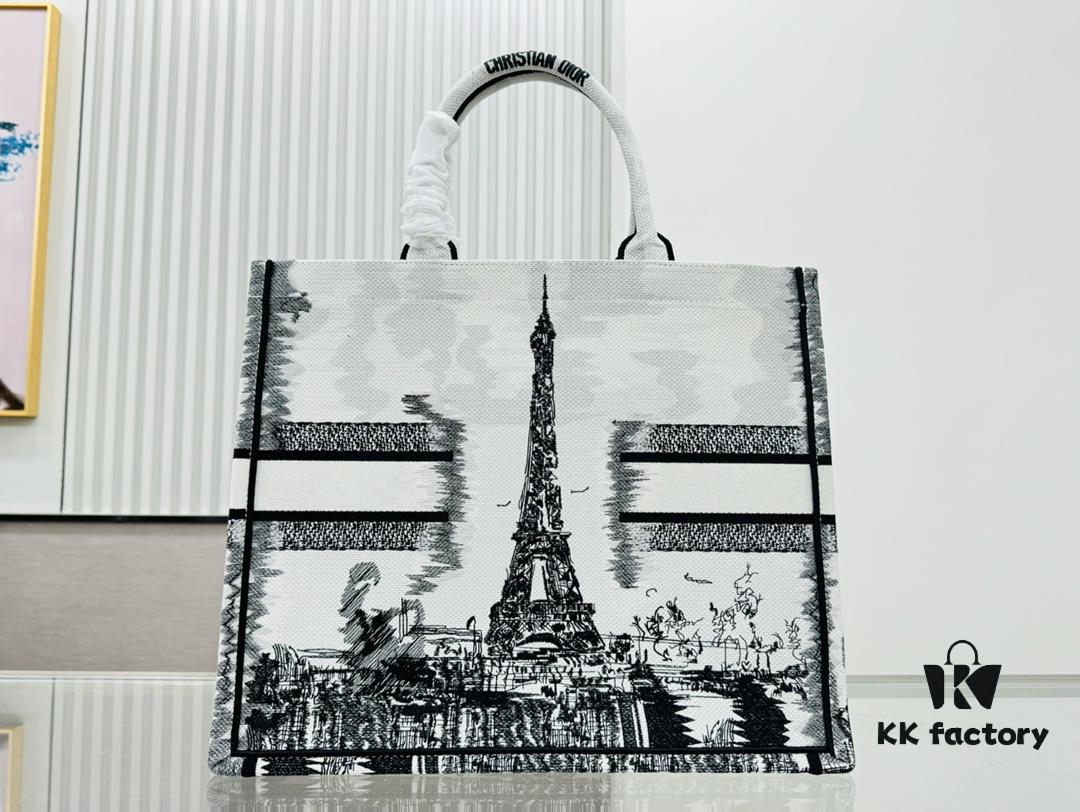 6930a6496e68136f4d9ac2cf Thick Stitching, Heavy Fabric Original Order Large Size Di0r Book Tote