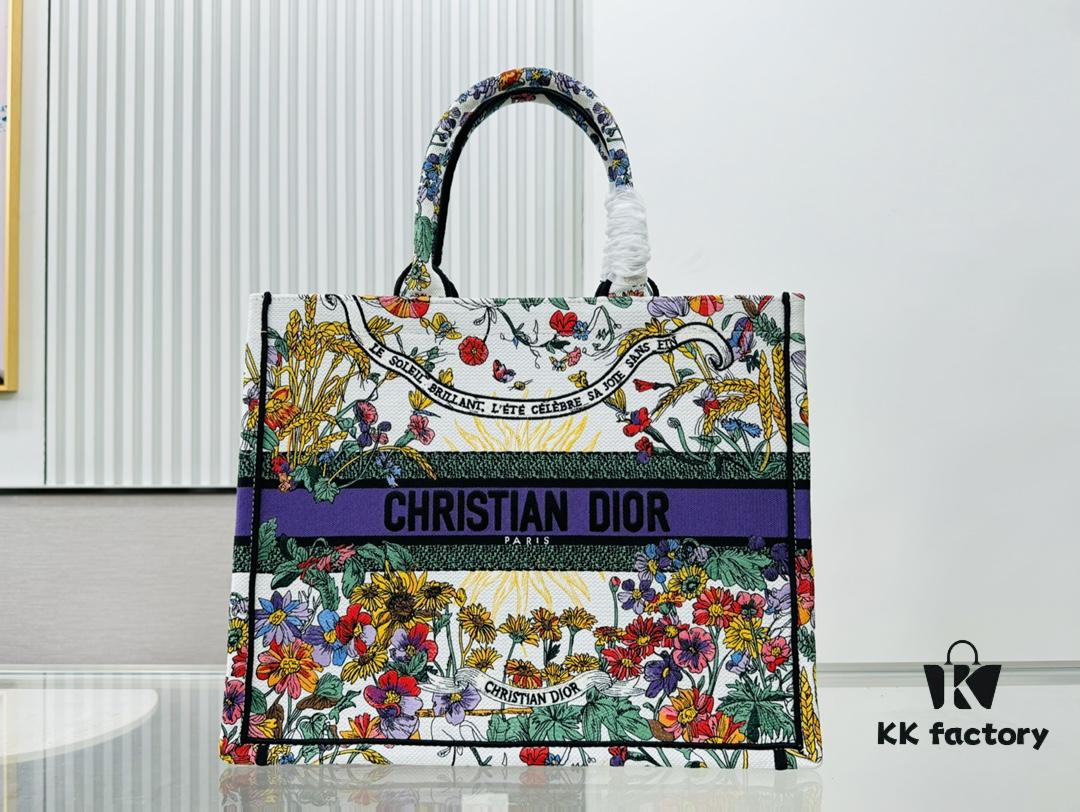 6930a64d6e68136f4d9ac2d8 Oversized Original Order Thick Yarn Fabric Dior Book Tote