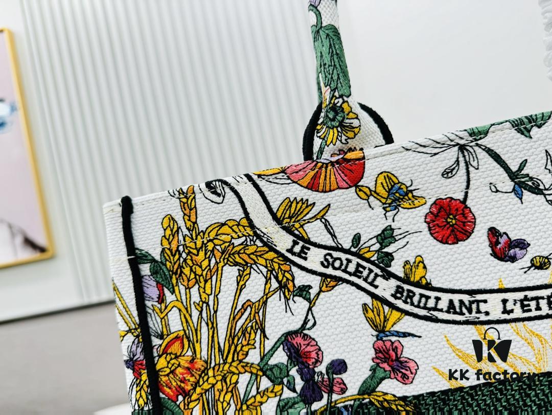 6930a6506e68136f4d9ac2dc Oversized Original Order Thick Yarn Fabric Dior Book Tote