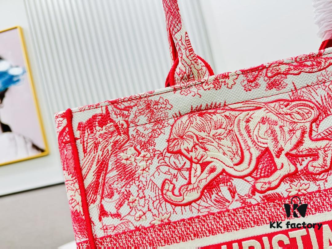 Thick Canvas Original Order Large Size Di0r Book Tote