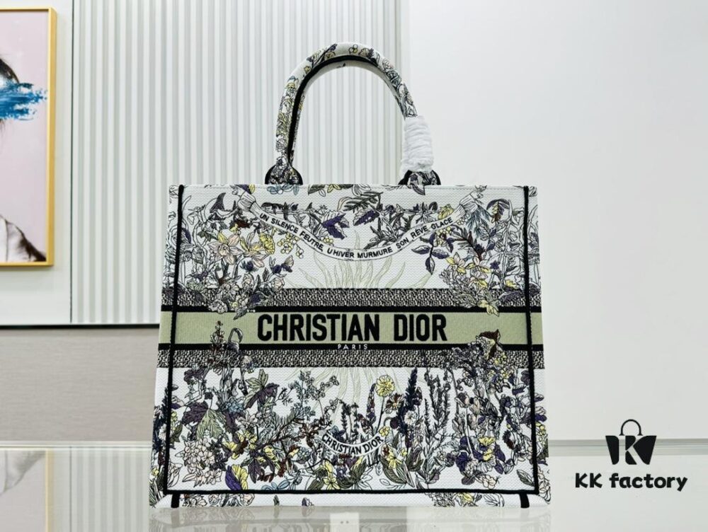 6930a6706e68136f4d9ac316 Vintage Style Oversized Di0r Book Tote Bag – Thick Fabric Original Order
