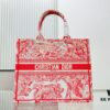 Thick Canvas Original Order Large Size Di0r Book Tote