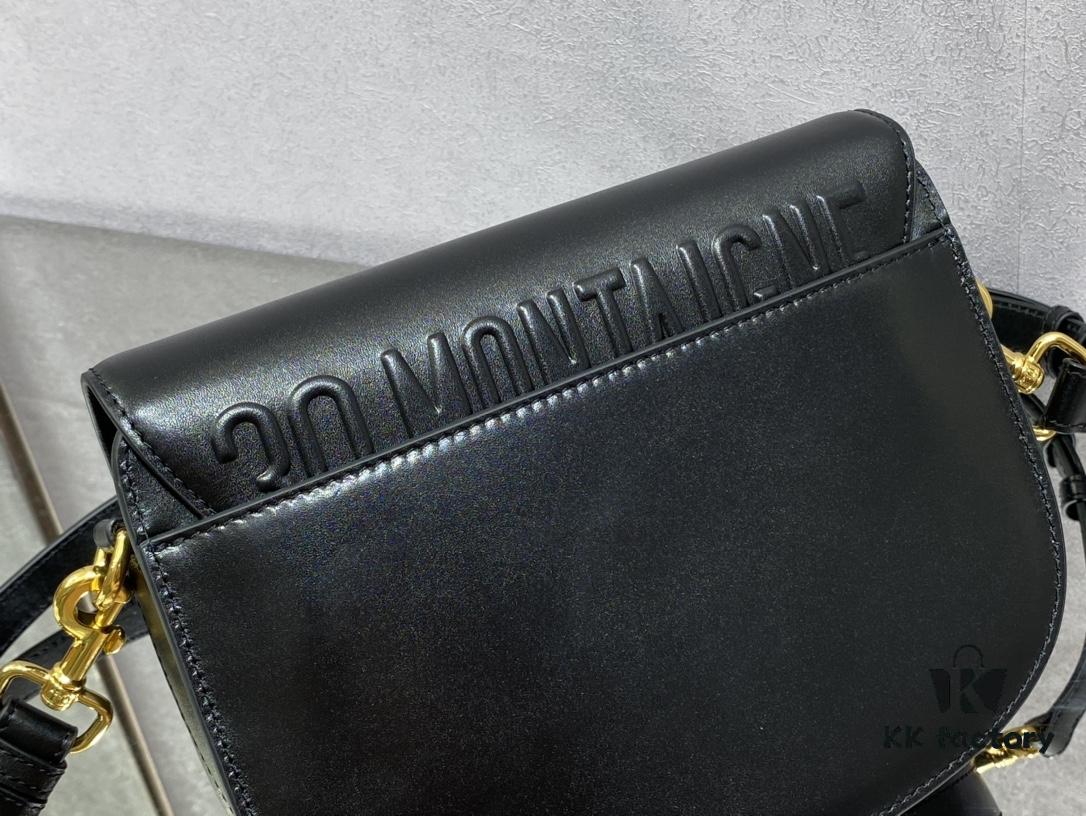 Medium DIOR BOBBY Handbag in Black Smooth Calfskin Leather