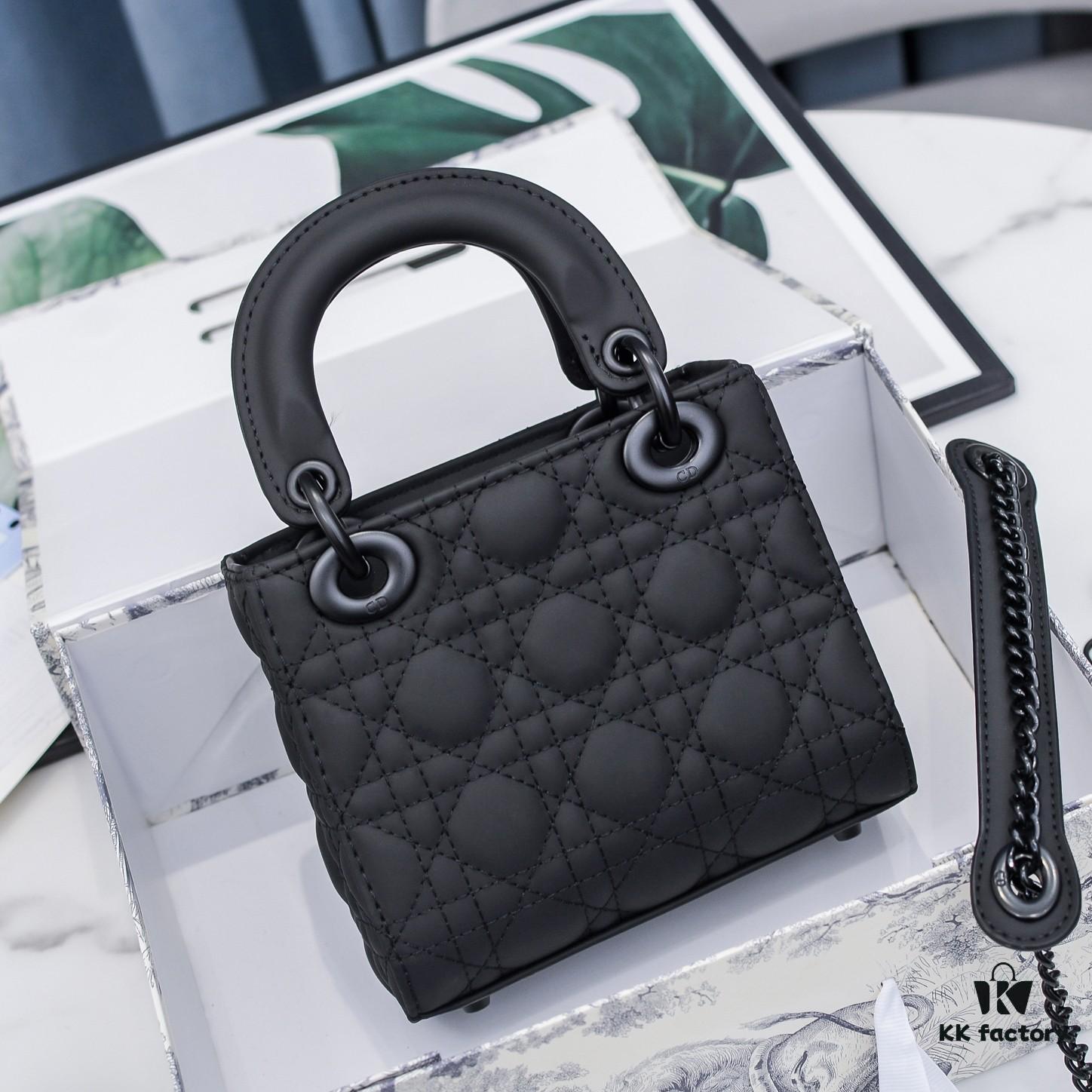 6930a6e36e68136f4d9ac3f2 Lady Dior Quilted Matte Calfskin Flap Handbag