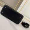 6930a6e56e68136f4d9ac3f7 Black Dior Medium Light Gold Buckle Lambskin Lady Dior Handbag