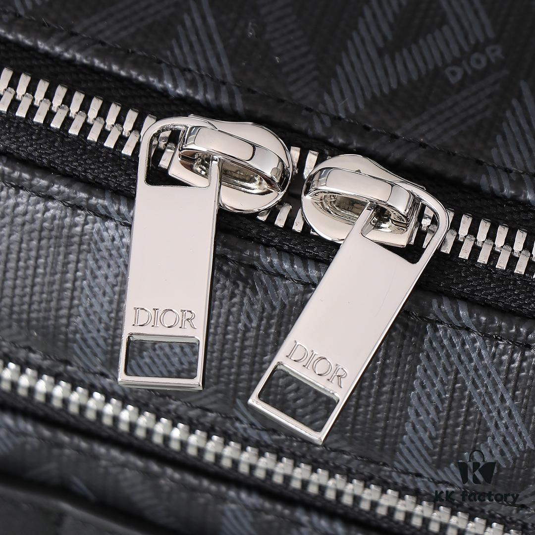 6930a6f56e68136f4d9ac419 Black Oblique Galaxy Print Calfskin Leather Bag - Model: 1ESPO206
