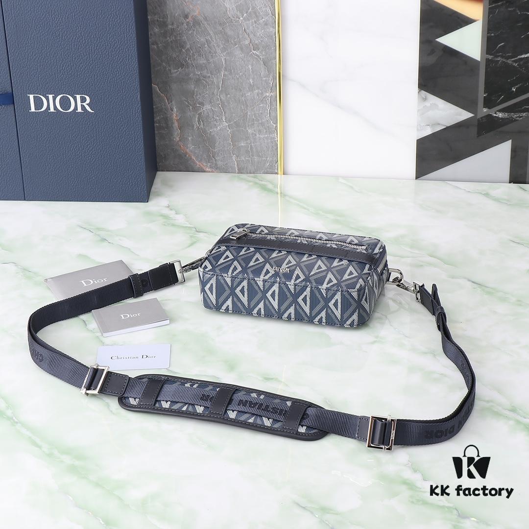 6930a6fe6e68136f4d9ac42a Safari Messenger Bag in Dior Blue CD Diamond Canvas
