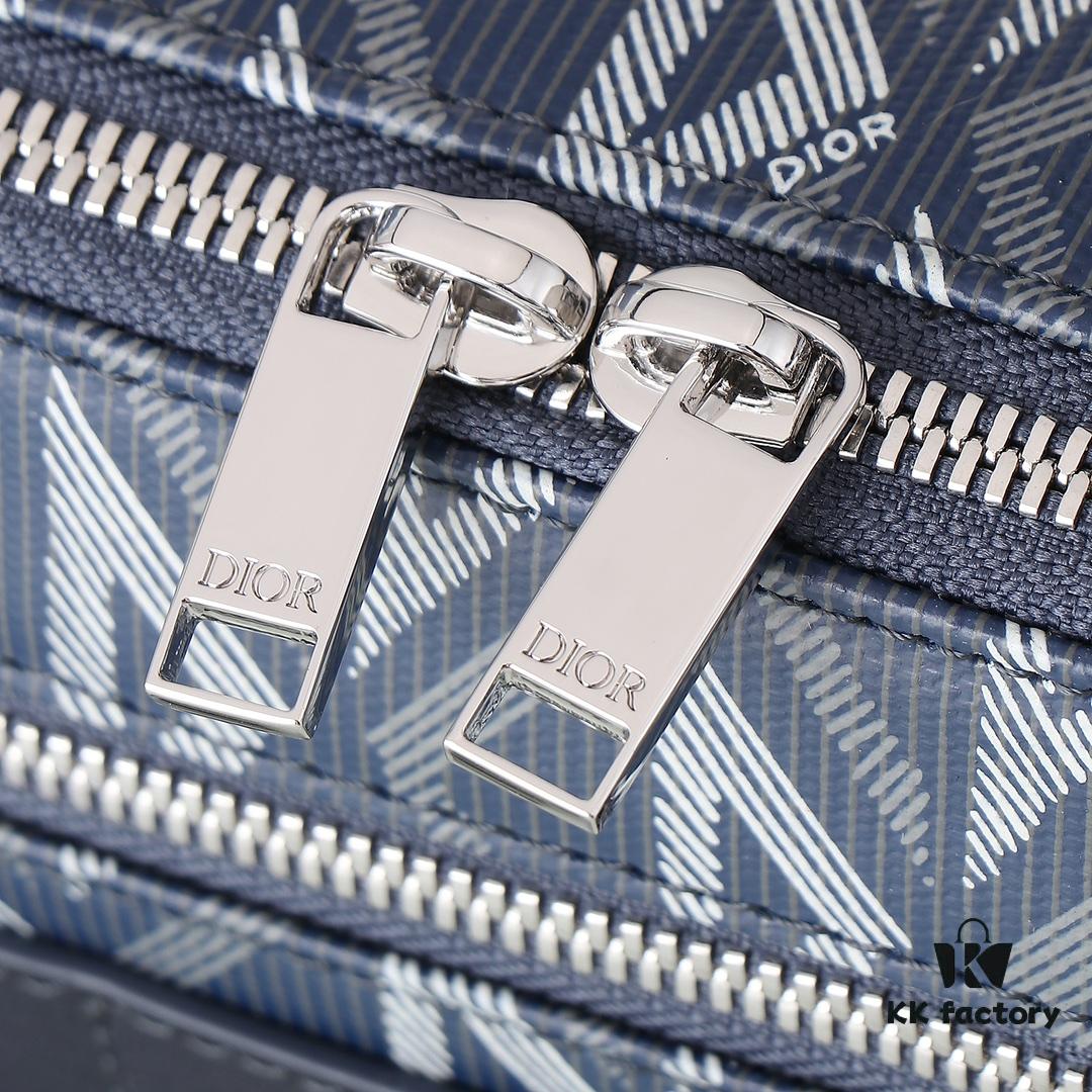 6930a6ff6e68136f4d9ac42c Safari Messenger Bag in Dior Blue CD Diamond Canvas
