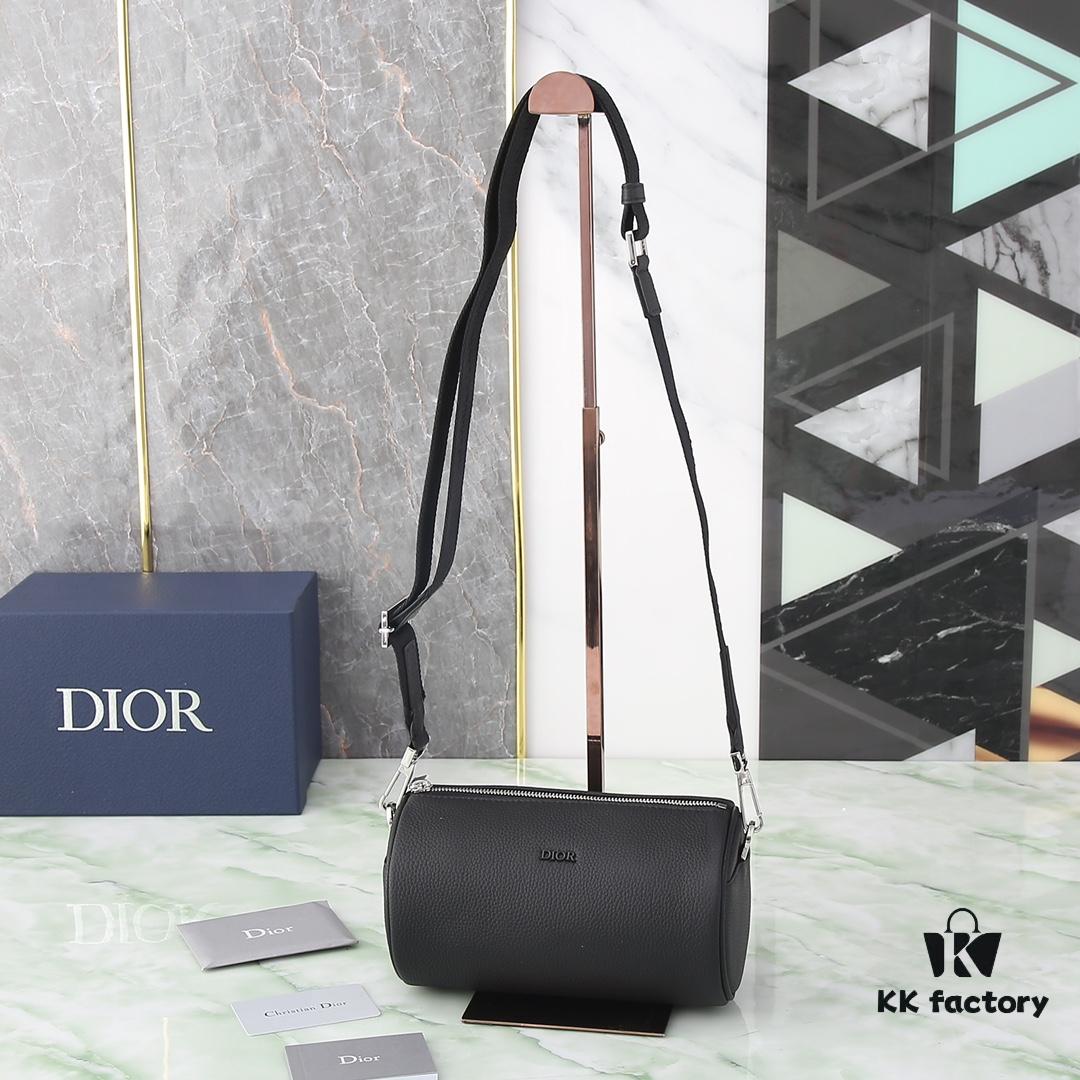 Dior ROLLER DIOR OBLIQUE Men's Shoulder and Crossbody Bag / Cylindrical Bag [Includes Original Retail Box]