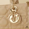 Beige Lambskin Cannage Lady D-Joy Bag