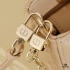 Beige Lambskin Cannage Lady D-Joy Bag