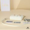 6930a72e6e68136f4d9ac490 White Lambskin Cannage Pattern Lady D-Joy Bag