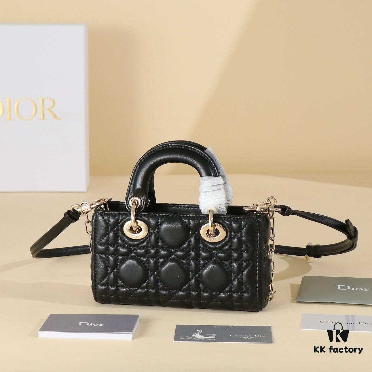 6930a72f6e68136f4d9ac492 Black Lambskin Cannage Pattern