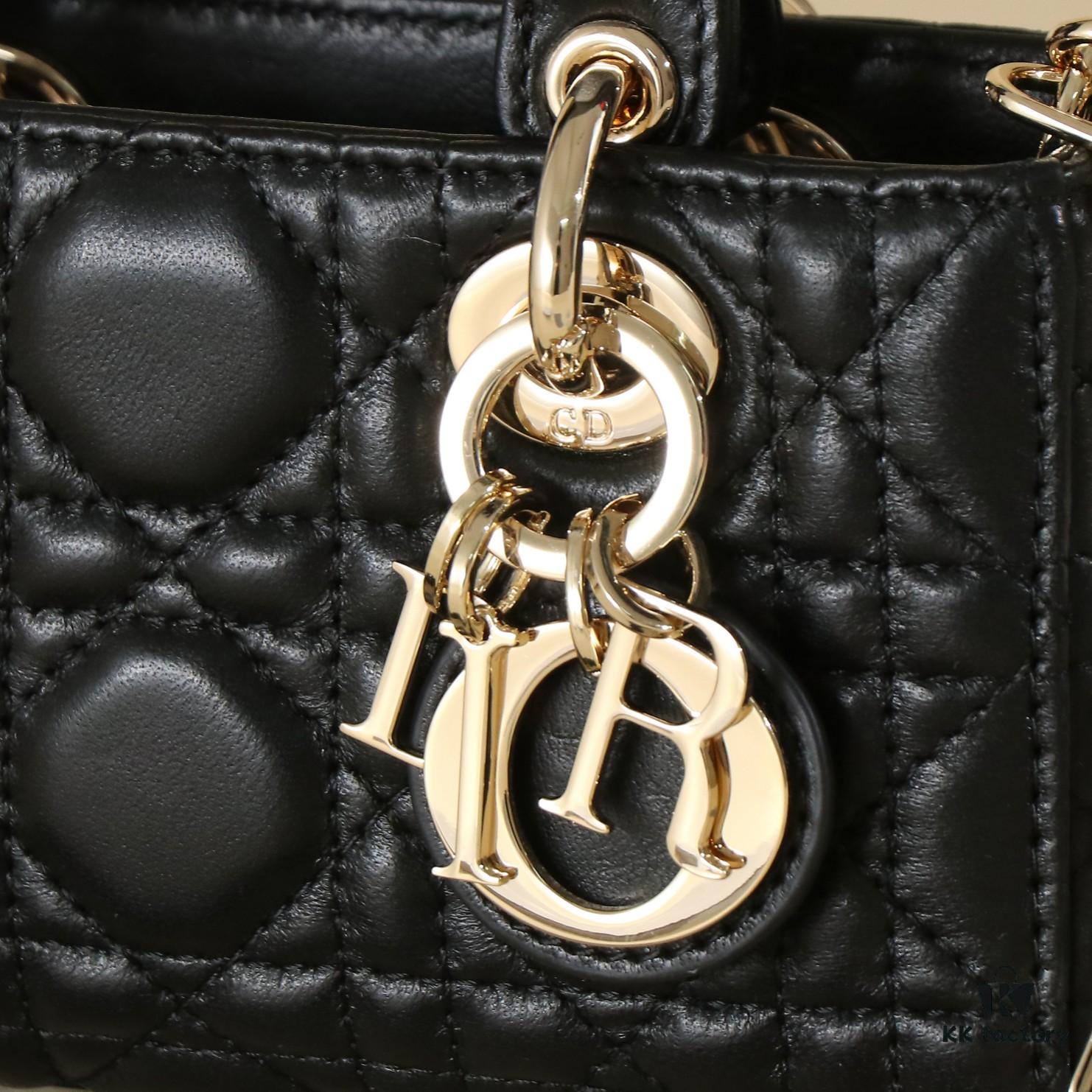 6930a72f6e68136f4d9ac493 Black Lambskin Cannage Pattern
