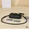 6930a7326e68136f4d9ac498 Black Lambskin Cannage Pattern