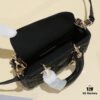 6930a7326e68136f4d9ac499 Black Lambskin Cannage Pattern