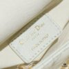 6930a7336e68136f4d9ac49b White Lambskin Cannage Pattern Lady D-Joy Bag