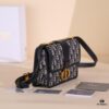 6930a7386e68136f4d9ac4a3 30 Montaigne Handbag in Blue Oblique Print Fabric