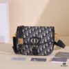 6930a7466e68136f4d9ac4c2 Dior Bobby Medium Shoulder Bag in Black Smooth Calfskin with Vintage Gold-Tone Hardware
