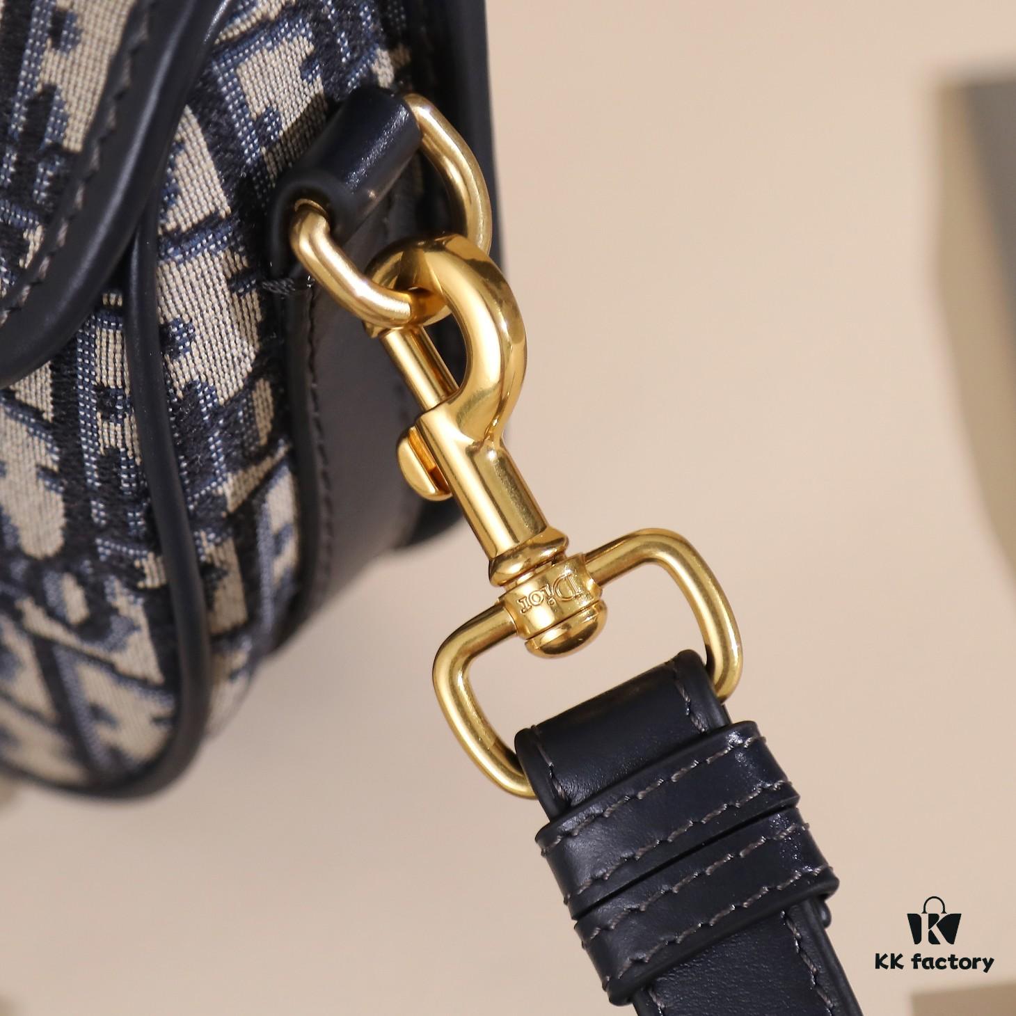 6930a74b6e68136f4d9ac4ca Dior Bobby Medium Shoulder Bag in Black Smooth Calfskin with Vintage Gold Hardware