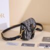 6930a74b6e68136f4d9ac4cb Dior Bobby Medium Shoulder Bag in Black Smooth Calfskin with Vintage Gold Hardware