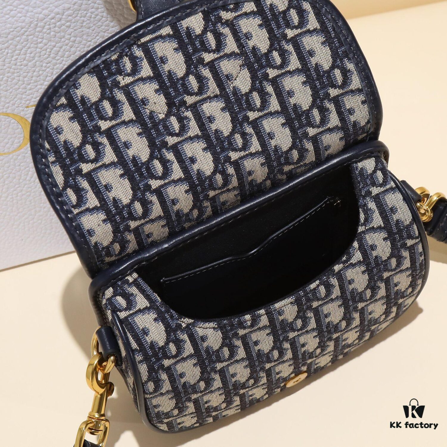 6930a74e6e68136f4d9ac4d0 Dior Bobby Medium Shoulder Bag in Black Smooth Calfskin with Vintage Gold Hardware