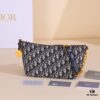 6930a7506e68136f4d9ac4d3 Diorstar Hobo Chain Bag in Blue Oblique Jacquard Fabric