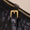 DiorStar Hobo Chain Bag in Black Crinkled Calfskin with Cannage Pattern