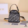 6930a75d6e68136f4d9ac4ef Small Cest Dior Handbag in Blue Oblique Print - Exclusive Channel Stock