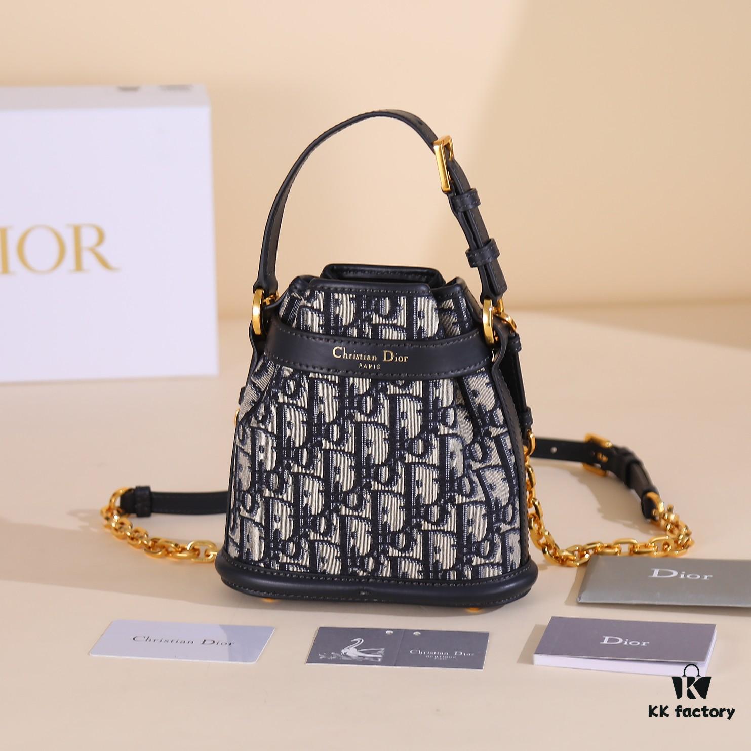 6930a75d6e68136f4d9ac4ef Small Cest Dior Handbag in Blue Oblique Print - Exclusive Channel Stock